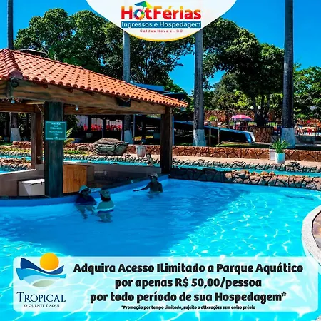 HotFérias - Flat no Enseada Caldas Novas, acesso ao Lago e pesca permitida, próx ao Náutico Praia Clube-3